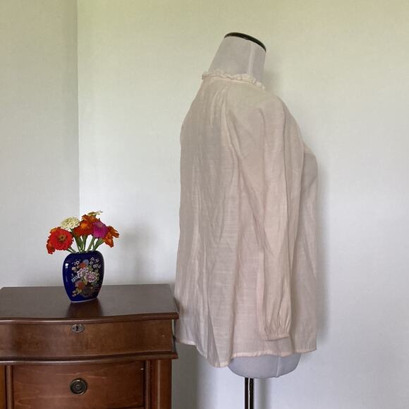 Lauren Conrad Blush Buttondown Top, Size XS - Picture 7 of 10